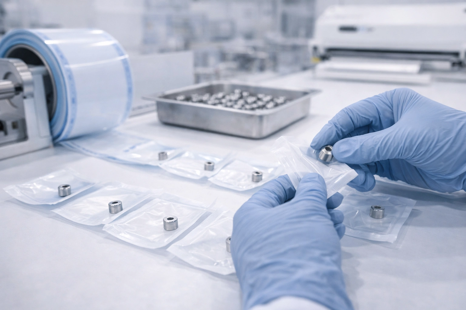 Clean area packaging station