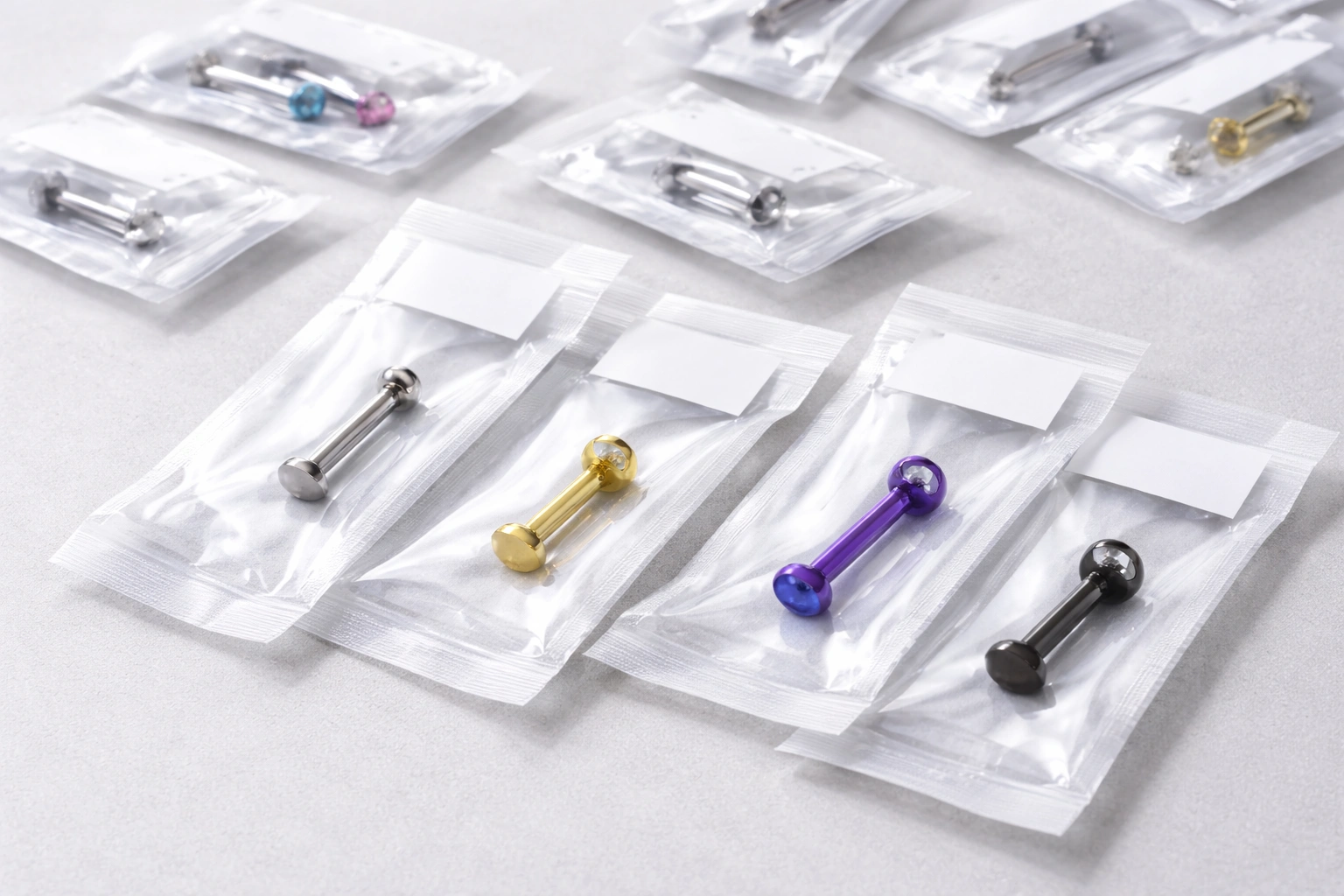 Labret packaging and batch label compliance scene