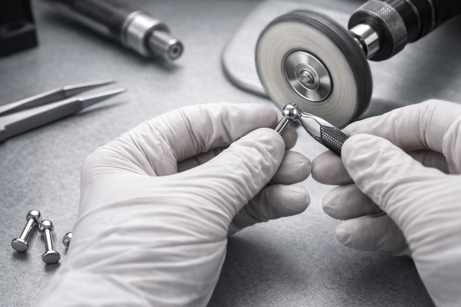 Mirror polishing process for titanium jewelry