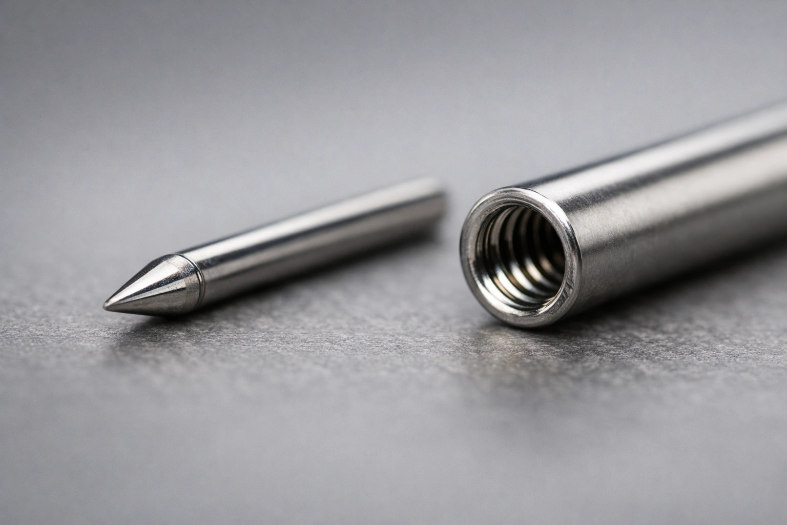 Threadless versus internally threaded titanium jewelry components