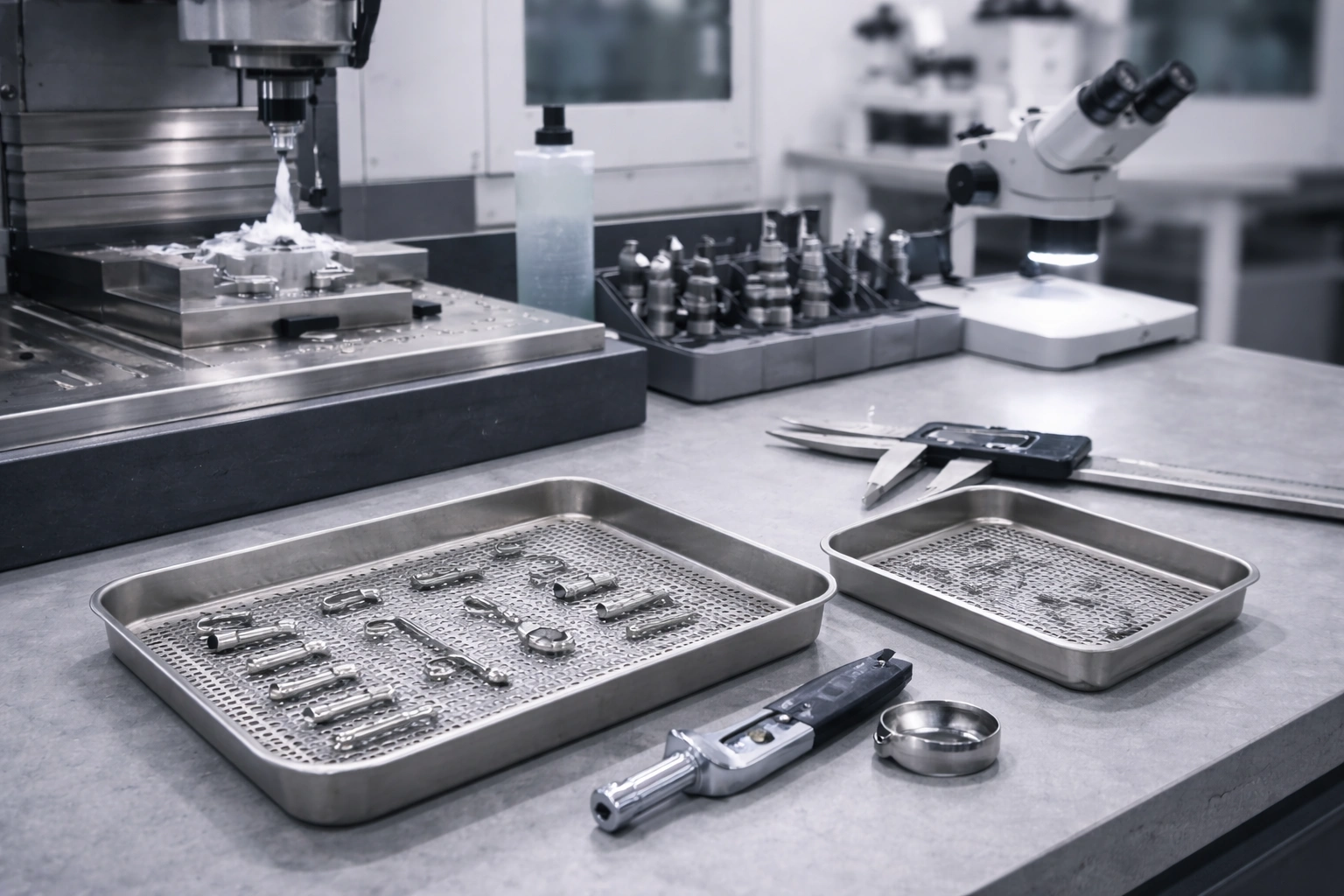 Precision CNC machining of titanium jewelry components