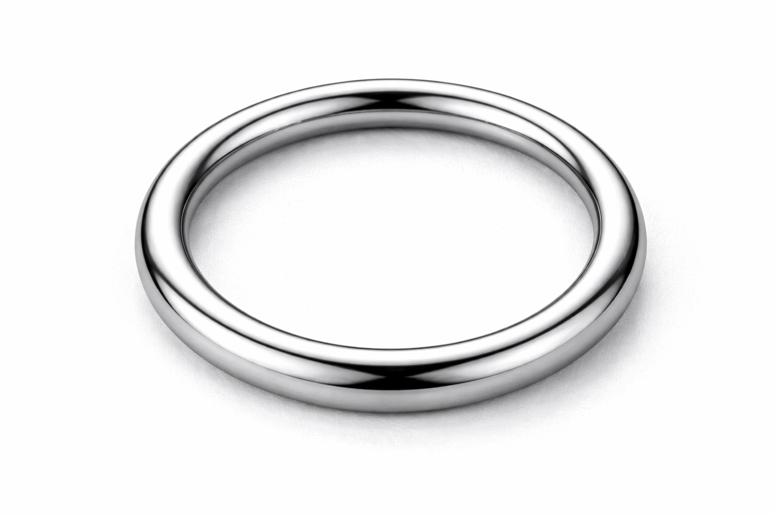 Mirror polish finish on titanium ring macro