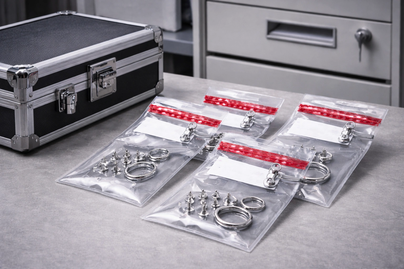 Secure sample storage and IP protection setup for OEM titanium jewelry projects