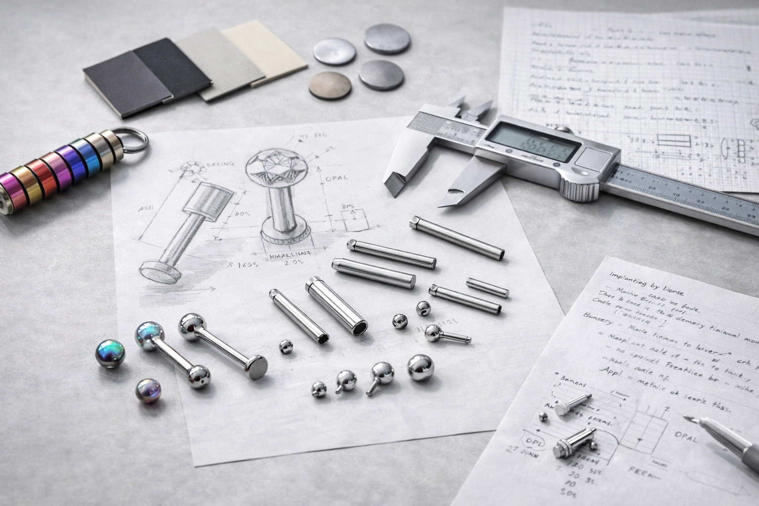 Titanium jewelry ODM concept and sample development