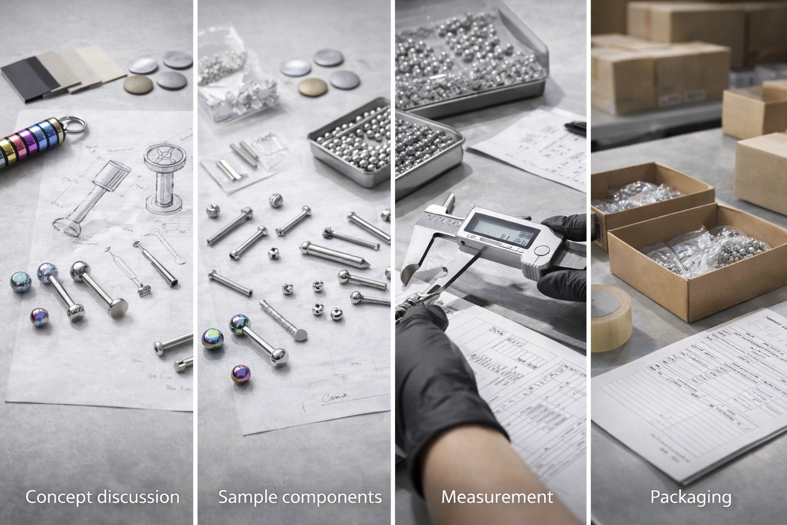 Titanium jewelry ODM process flow from concept to production