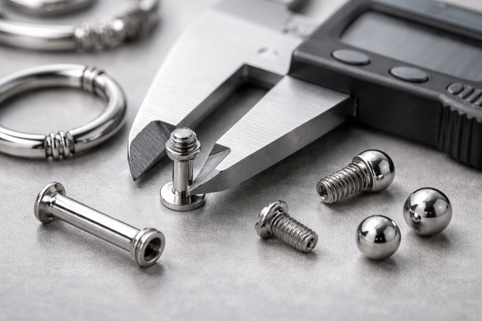 Titanium jewelry precision engineering inspection