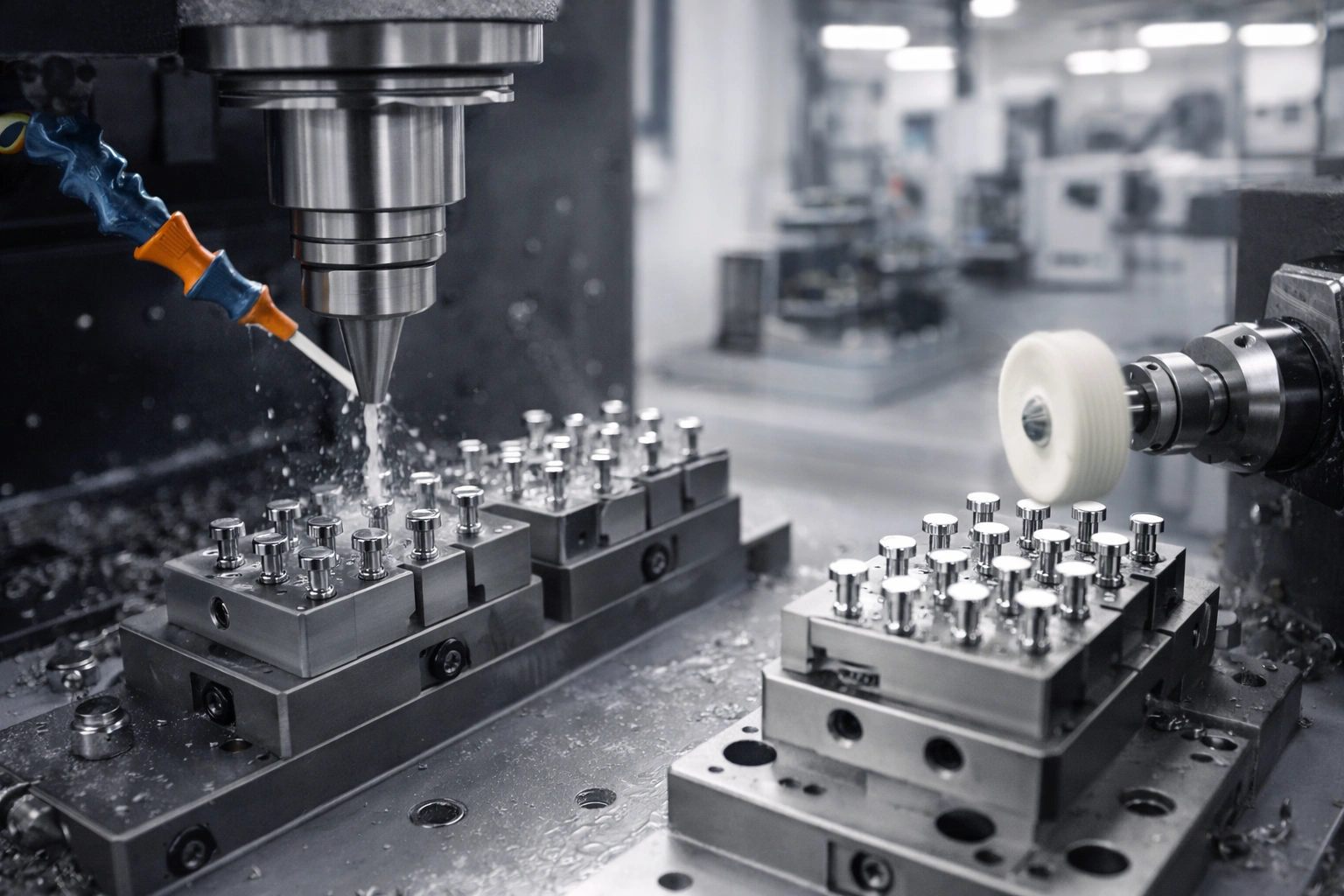 Titanium piercing ends manufacturing process